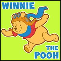 How to draw Pooh the Bear from Winnie the Pooh with easy step by step drawing tutorial