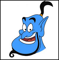 How to Draw the Genie from Aladdin