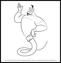 How to Draw the Genie from Aladdin
