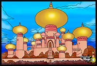 How to Draw The Sultan's Palace from Aladdin