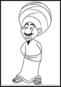How to Draw the Peddler from Aladdin
