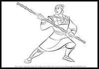 How to Draw Li Shang from Mulan