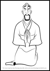 How to Draw Fa Zhou from Mulan