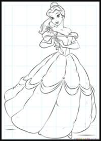 How To Draw Beauty And The Beast Cartoon Characters Drawing Tutorials Drawing How To Draw Beauty And The Beast Illustrations Drawing Lessons Step By Step Techniques For Cartoons
