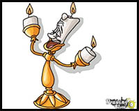 How to Draw Lumiere from Beauty And The Beast