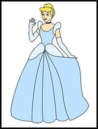 How to Draw Cinderella (Full Body)