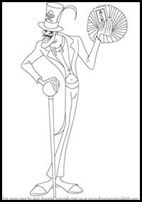 How to Draw Doctor Facilier from The Princess and the Frog