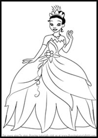How to Draw Tiana from The Princess and the Frog
