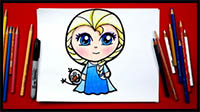 How To Draw Elsa From Frozen
