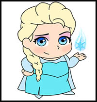 How to Draw Elsa (Mini)