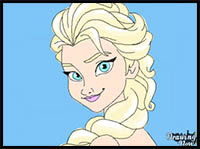 How to Draw Elsa Step by Step