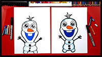 How To Draw Olaf From Frozen