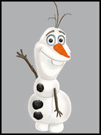 How to Draw Olaf from Frozen