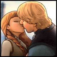 How to Draw Princess Anna and Kristoff Kissing from Disneys Frozen Drawing Tutorial