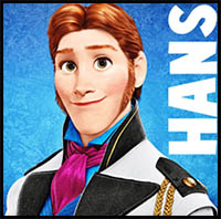 How to Draw Prince Hans from Frozen with Easy Step by Step Tutorial