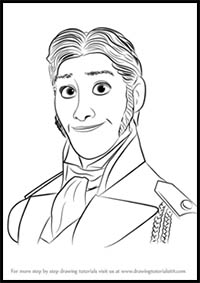 How to Draw Prince Hans from Frozen