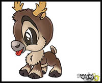 How to Draw Chibi Sven from Frozen