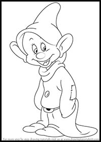 How to Draw Dopey Dwarf from Snow White and the Seven Dwarfs