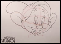 How-To Draw Dopey from ‘Snow White and the Seven Dwarfs’ | Walt Disney World