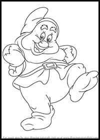 How to Draw Happy Dwarf from Snow White and the Seven Dwarfs