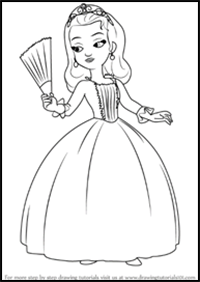 How to Draw Princess Amber from Sofia the First