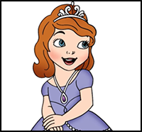 How to Draw Sofia the First - Step by Step Video