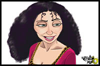 How to Draw Mother Gothel from Tangled