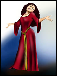 How to Draw Mother Gothel from Tangled