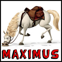 How to Draw Maximus the Horse From Tangled in Easy Steps