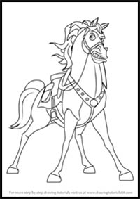 How to Draw Maximus from Tangled