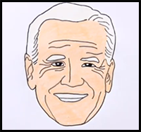 How to Draw Joe Biden Easy Sketch | Drawing President Joe Biden