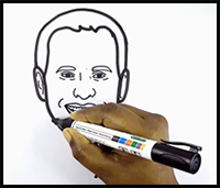 Drawing Joe Biden Face - Easy Way