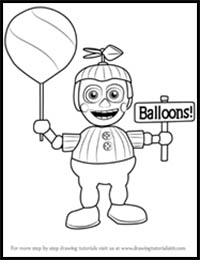How to Draw Balloon Boy from Five Nights at Freddy's