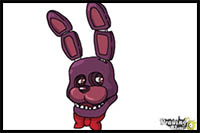 How to Draw Bonnie the Bunny from Five Nights at Freddy’s