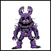 How to Draw Twisted Bonnie | FNAF The Twisted Ones