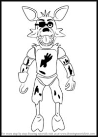 How to Draw Foxy from Five Nights at Freddy's