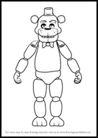 How to Draw Freddy Fazbear from Five Nights at Freddy's