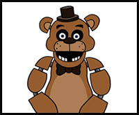 How to Draw Freddy Fazbear - Five Nights at Freddy's - Video Lesson