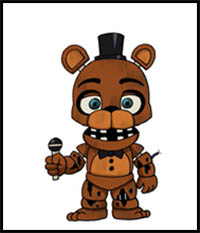 How to Draw Withered Freddy | Five Nights at Freddy's