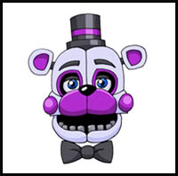 How to Draw Funtime Freddy | FNAF Sister Location