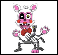 How to Draw Adventure Mangle | FNAF World