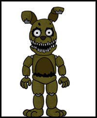 How to Draw Plushtrap Five Nights at Freddy's