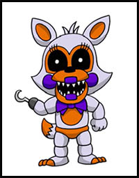 How to Draw FNAF  Lolbit 