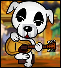 How to Draw KK Slider from Animal Crossing