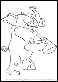 How to Draw Elephant from Animal Jam