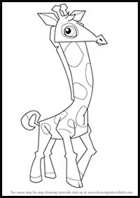 How to Draw Giraffe from Animal Jam