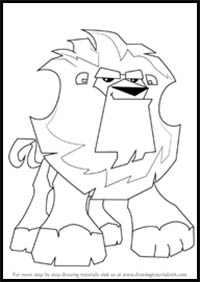 How to Draw Lion from Animal Jam