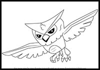 How to Draw Owl from Animal Jam