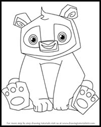 How to Draw Panda from Animal Jam