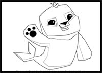 How to Draw Seal from Animal Jam